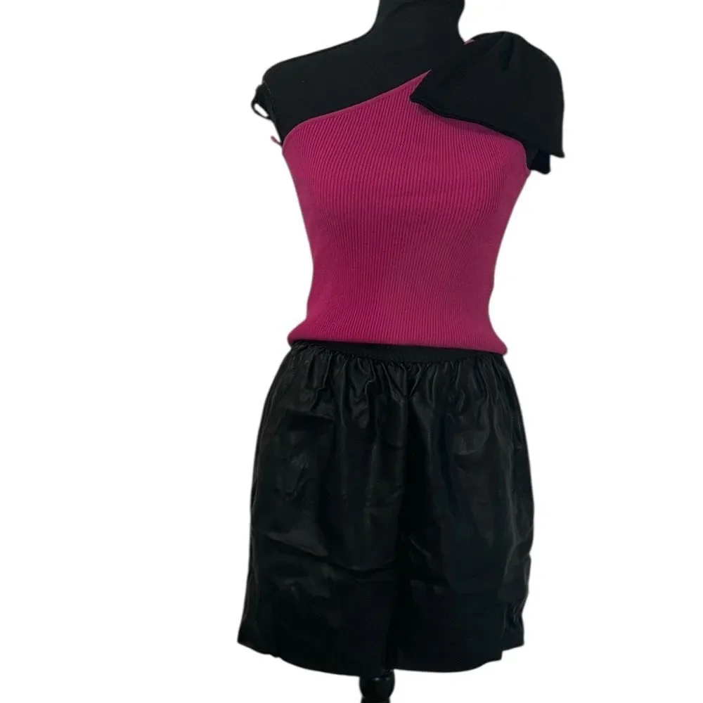 Zara  Black Elastic Waist Skirt(Size Medium)